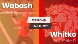 Matchup: Wabash  vs. Whitko  2017