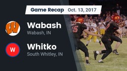 Recap: Wabash  vs. Whitko  2017