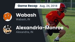 Recap: Wabash  vs. Alexandria-Monroe  2018