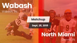 Matchup: Wabash  vs. North Miami  2018
