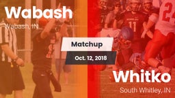 Matchup: Wabash  vs. Whitko  2018