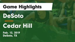 DeSoto  vs Cedar Hill Game Highlights - Feb. 12, 2019