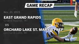 Recap: East Grand Rapids  vs. Orchard Lake St. Mary's Prep 2015