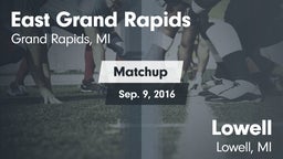 Matchup: East Grand Rapids vs. Lowell  2016