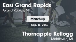 Matchup: East Grand Rapids vs. Thornapple Kellogg  2016