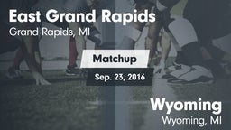 Matchup: East Grand Rapids vs. Wyoming  2016