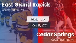 Matchup: East Grand Rapids vs. Cedar Springs  2017