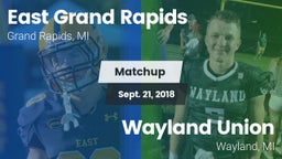 Matchup: East Grand Rapids vs. Wayland Union  2018