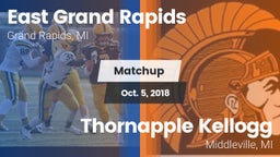 Matchup: East Grand Rapids vs. Thornapple Kellogg  2018