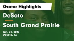 DeSoto  vs South Grand Prairie  Game Highlights - Jan. 21, 2020