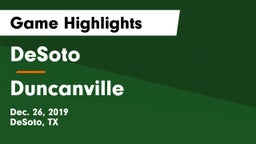 DeSoto  vs Duncanville  Game Highlights - Dec. 26, 2019