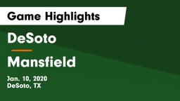 DeSoto  vs Mansfield  Game Highlights - Jan. 10, 2020