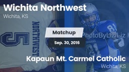Matchup: Wichita Northwest vs. Kapaun Mt. Carmel Catholic  2016