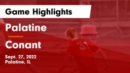 Palatine  vs Conant  Game Highlights - Sept. 27, 2022
