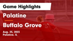 Palatine  vs Buffalo Grove  Game Highlights - Aug. 25, 2023