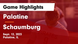Palatine  vs Schaumburg  Game Highlights - Sept. 12, 2023
