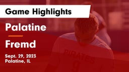 Palatine  vs Fremd  Game Highlights - Sept. 29, 2023