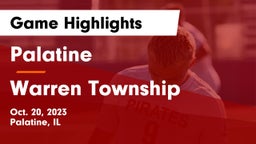 Palatine  vs Warren Township  Game Highlights - Oct. 20, 2023