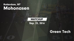 Matchup: Mohonasen vs. Green Tech 2016