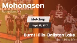 Matchup: Mohonasen vs. Burnt Hills-Ballston Lake  2017