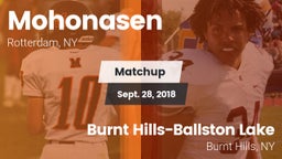 Matchup: Mohonasen vs. Burnt Hills-Ballston Lake  2018
