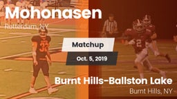 Matchup: Mohonasen vs. Burnt Hills-Ballston Lake  2019