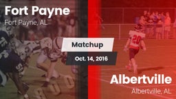 Matchup: Fort Payne High vs. Albertville  2016