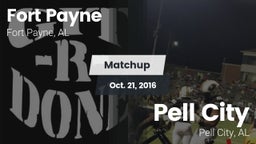 Matchup: Fort Payne High vs. Pell City  2016