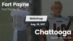 Matchup: Fort Payne High vs. Chattooga  2017