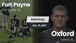 Matchup: Fort Payne High vs. Oxford  2017