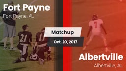 Matchup: Fort Payne High vs. Albertville  2017