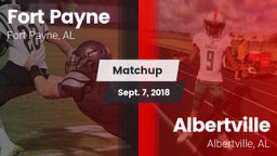 Matchup: Fort Payne High vs. Albertville  2018