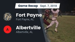 Recap: Fort Payne  vs. Albertville  2018