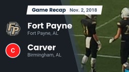 Recap: Fort Payne  vs. Carver  2018