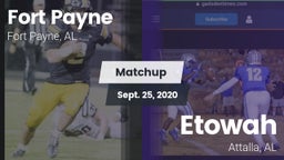 Matchup: Fort Payne High vs. Etowah  2020