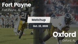 Matchup: Fort Payne High vs. Oxford  2020