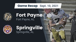 Recap: Fort Payne  vs. Springville  2021