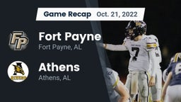 Recap: Fort Payne  vs. Athens  2022