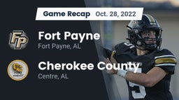 Recap: Fort Payne  vs. Cherokee County  2022