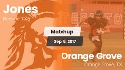 Matchup: Jones  vs. Orange Grove  2017