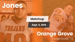 Matchup: Jones  vs. Orange Grove  2019