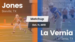 Matchup: Jones  vs. La Vernia  2019