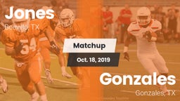 Matchup: Jones  vs. Gonzales  2019