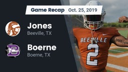 Recap: Jones  vs. Boerne  2019