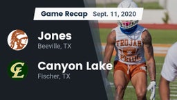 Recap: Jones  vs. Canyon Lake  2020