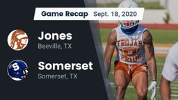 Recap: Jones  vs. Somerset  2020