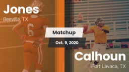 Matchup: Jones  vs. Calhoun  2020