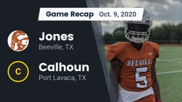 Recap: Jones  vs. Calhoun  2020
