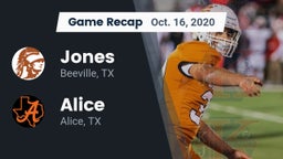 Recap: Jones  vs. Alice  2020