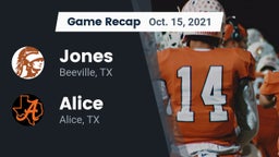 Recap: Jones  vs. Alice  2021